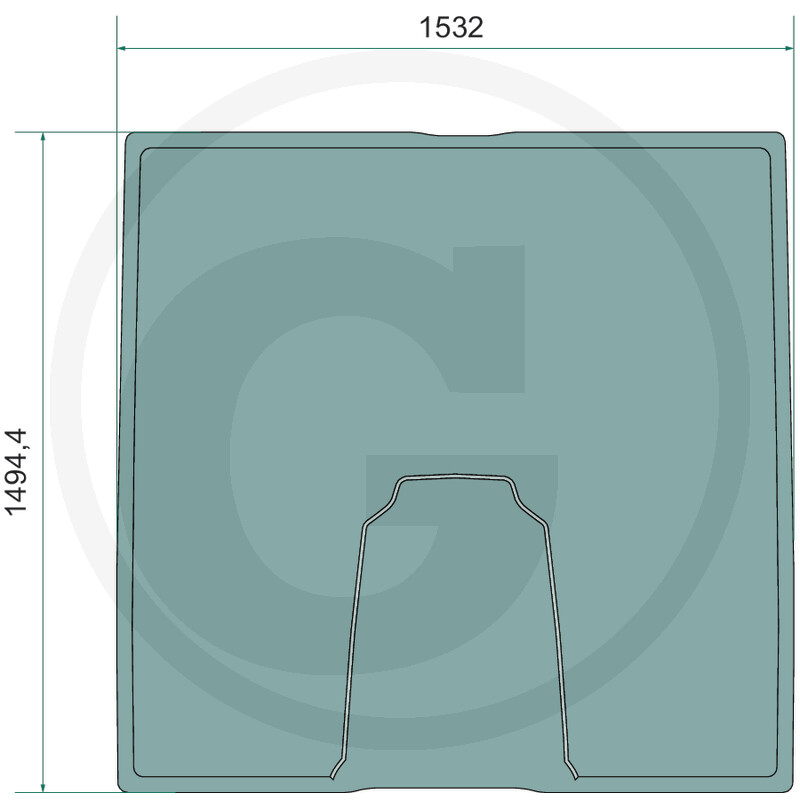 Tuuleklaas TR109648 JOHN DEERE